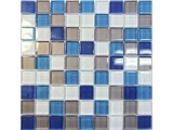 Изображение 1 Мозаика ст 933544 Фото 1 Мозаика стекло Aura Grey Blue (5599)-1 300x300x8 мм 933544