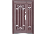 Изображение 1 Двері вхід 157144 Фото 1 Двері вхідні металеві подвійні 1200х2050 140 автолак - мін. вата 157144