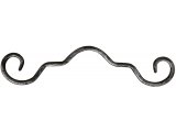 Фото  1 Кованый декоративный завиток 280х70мм, полоса 12х6мм 1976581