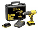 Фото  1 Аккумуляторная ударная дрель-шуруповерт Stanley FATMAX FMC626D2K, + 2 Акб 18В + зарядное + кейс 3739565