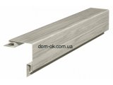 Фото  1 Планки комплектующие цвет Дуб мореный для сайдинга ПВХ Fasiding WoodHouse Угол наружный 3,05м 2805030