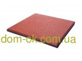 Фото  1 Покрытие для тренажерных залов и кроссфита, резиновая плитка толщиной 25 мм, выбрать цвет Красный 2804216